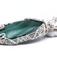 Malachite pendant, wire wrapped pendant, gift for them - Image 4