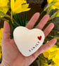 Ceramic heart pebble - Family - Image 3