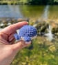 Crochet Whale Keyring Bag Charm Handmade - Image 3