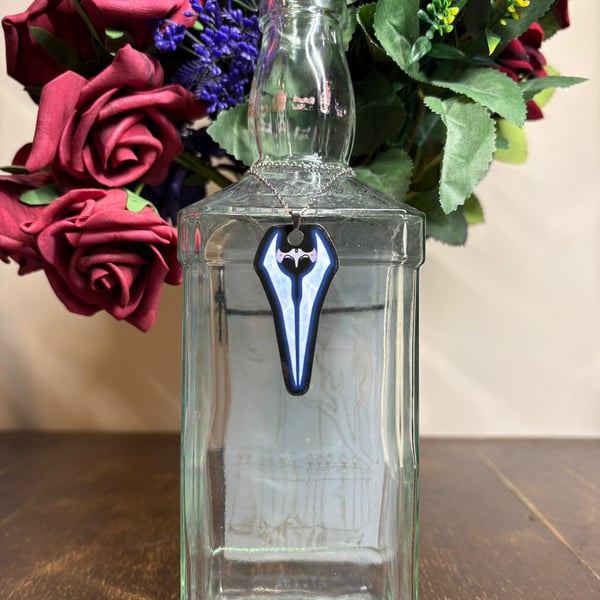 Energy Sword Necklace, Halo Pendant Jewellery Video Game Accessories