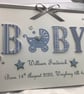 New Baby Boy Personalised Keepsake Card With Presentation Gift Box - Image 7