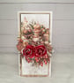 Handmade 3D Christmas Card.Christmas Baking & Red Roses. Luxury Festive Card(10) - Image 1