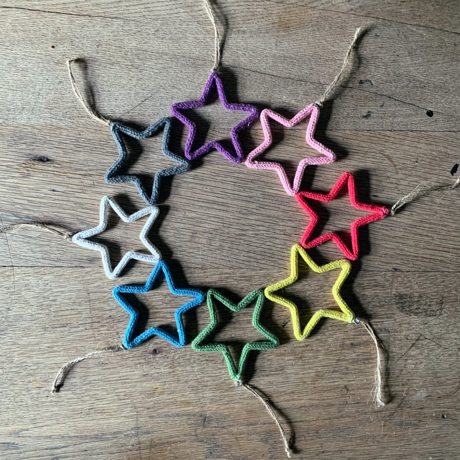 Simple Star - plastic free hanging decoration
