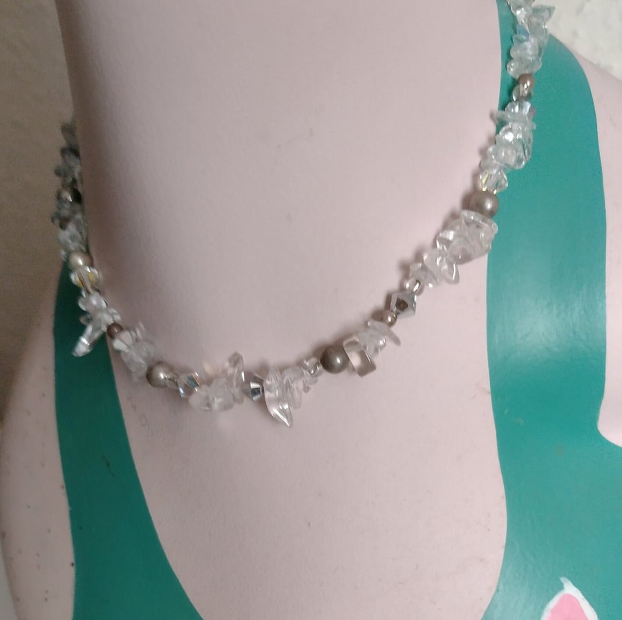 Wedding Bridal Necklaces & Bracelets with Crystals and Pearl  Handmade
