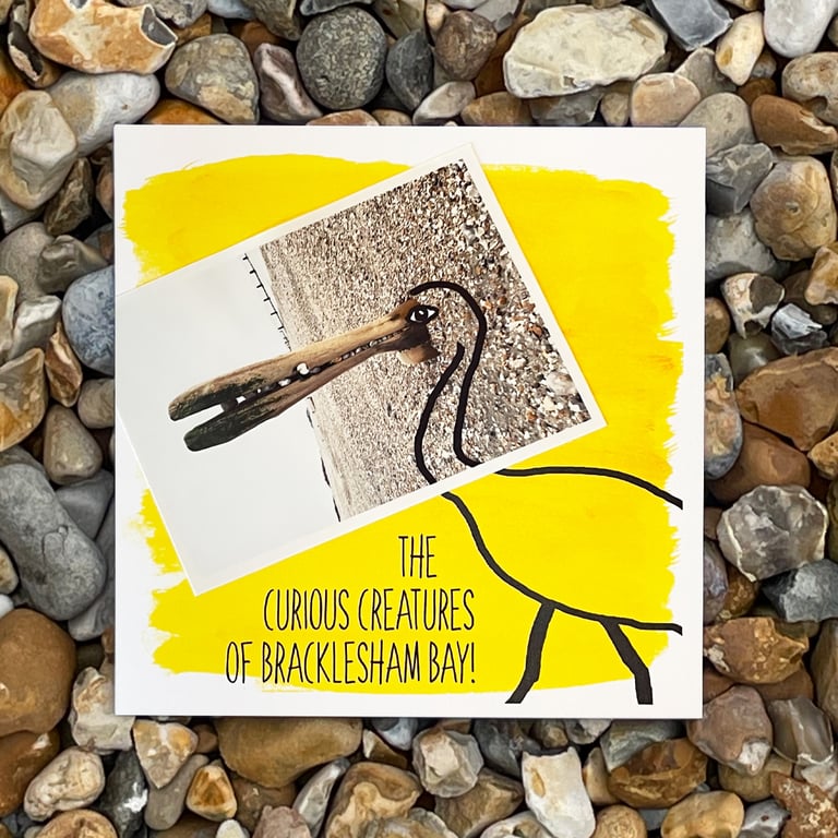 Ibis; greetings card, blank inside, printed on card and photographic paper