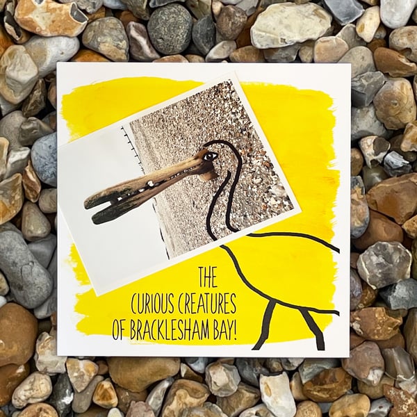Ibis; greetings card, blank inside, printed on card and photographic paper