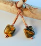 Red Creek Jasper Earrings With Copper - Handmade In Devon - Image 8