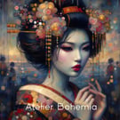 PRINTABLE Art, The Klimt Style Geisha, Original Printable Art,