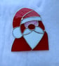 Stained Glass Santa Suncatcher (approx. A4)