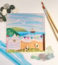 Boat & Bunting - printed greetings card - Image 1