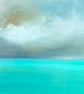 Oil Sketch on panel (unframed) Turquoise Sea
