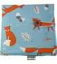 Interchangeable knitting needle case with foxes, holds 2 sets, - Image 2