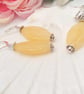 Lemon Jade Drop Bead Pendant with Matching Earrings, 2 Piece Jewellery Set - Image 8