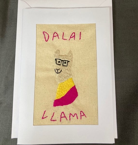 Dalai llama card.