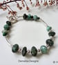 Artisan Natural Emerald Sterling Silver Bracelet - Image 4