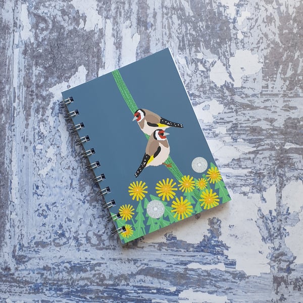 Goldfinch A6 Wire Bound Notebook