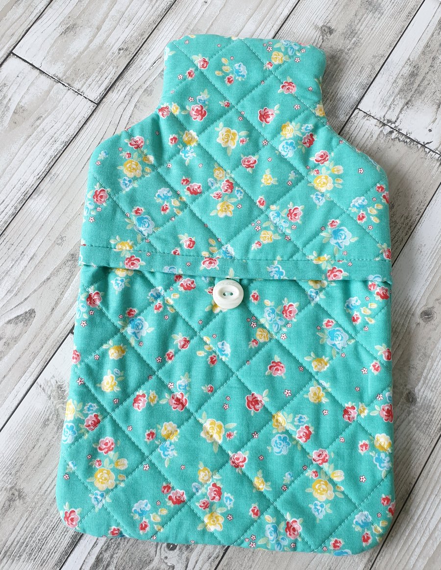Quilted Hot Water Bottle Cover