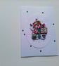Christmas card. Snowman Christmas card. Ref 229 - Image 1