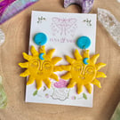 Sunset Sunshine Polymer Clay earrings