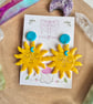 Sunset Sunshine Polymer Clay earrings - Image 1