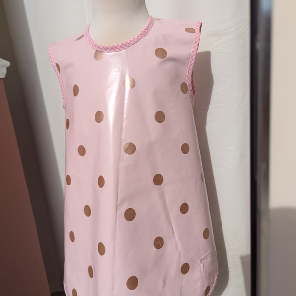 Pink and Raspberry Spotted Apron