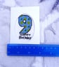 9th Birthday Cross Stitch Card for Boys or Girls - Age 9 Greeting Card - Image 4