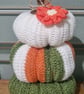 Large Crochet Pumpkin Stack 