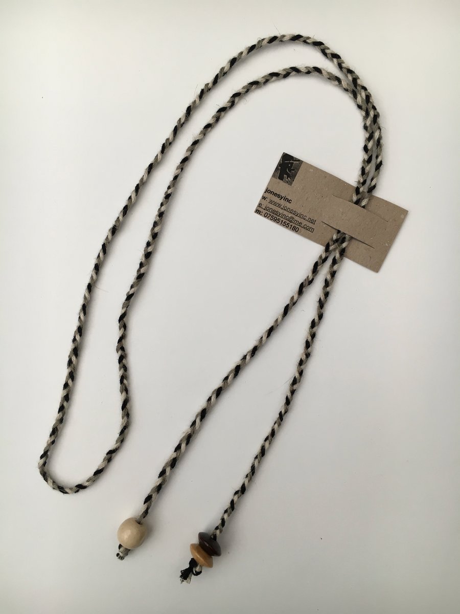Hand-plaited wrap necklace (number 13)
