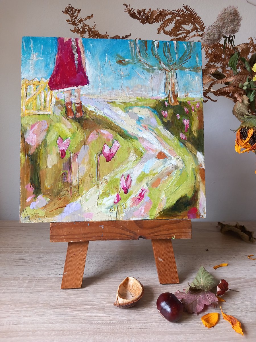  ' The Cyclamen path ' original painting 