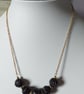 BLACK ROSE NECKLACE-AGATE NECKLACE-FLORAL NECKLACE - FREE UK SHIPPING - Image 4