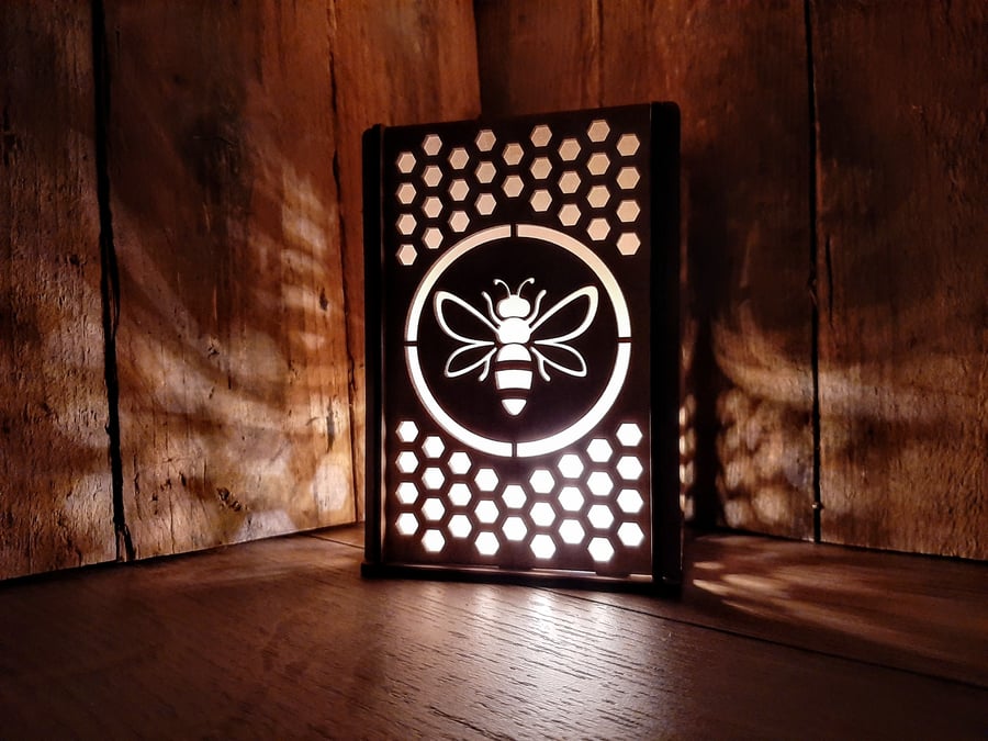 Wooden Bee Lantern