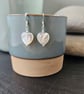 Mother of Pearl Heart Earrings - Image 2