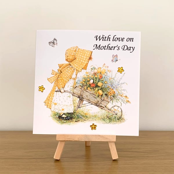 Holly Hobbie Gardening Mother's Day Card