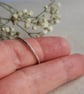 Sparkle Texture Sterling Silver Stacking Ring - Recycled Silver - Image 5