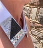 Luxe White & Black Detachable Statement Collar - Upcycled Crystal Neckcessory - Image 1