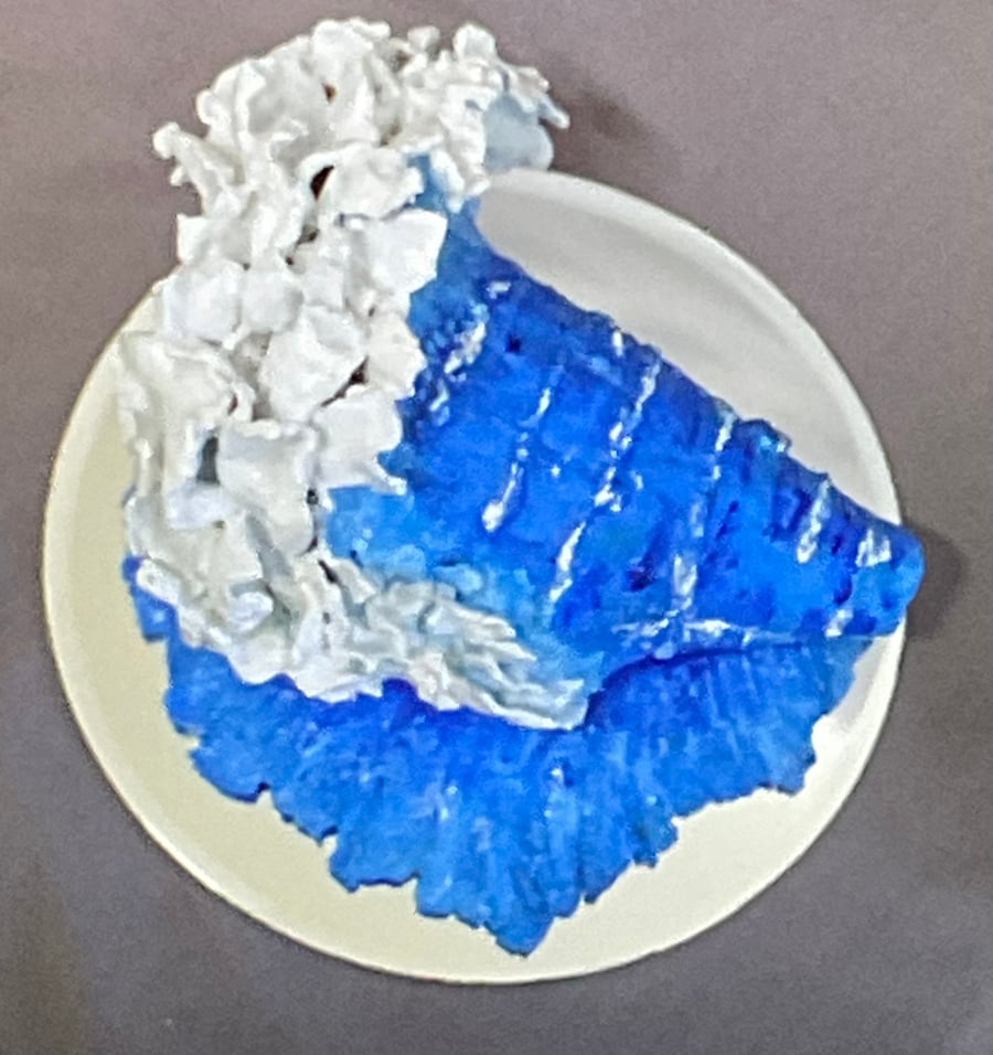 Wave, Light Blue and White