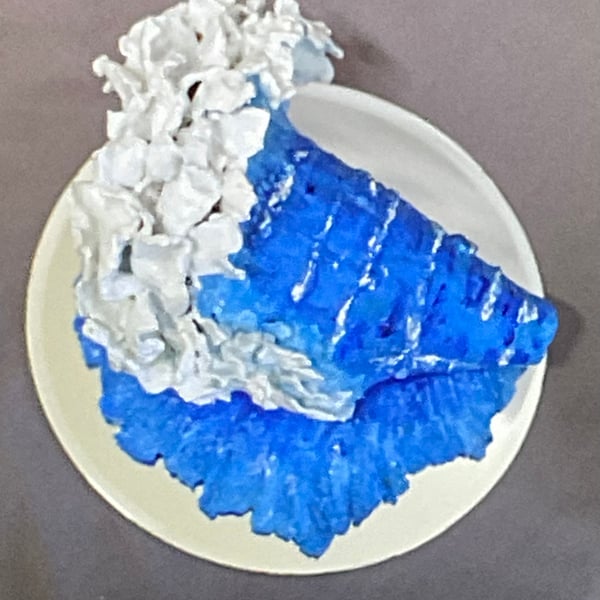 Wave, Light Blue and White