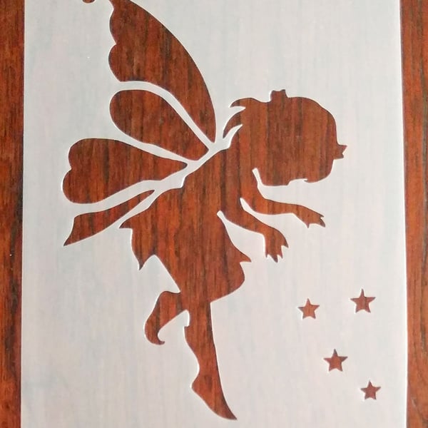 Fairy (A5) Reusable Stencil Mask PP Sheet for Arts & Crafts, DIY, Cardmaking