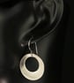 Silver Off-set Single Disc Drop Earring - Image 6