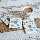 Forget me Not Bee Coasters 