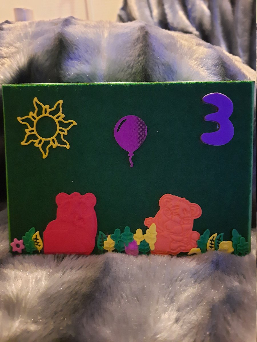 Child Age 3 Birthday Card