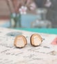 Wooden Penguin Stud Earrings - Image 2