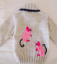 Knitting Pattern Cat and Mice Jumper.  Digital Pattern - Image 3