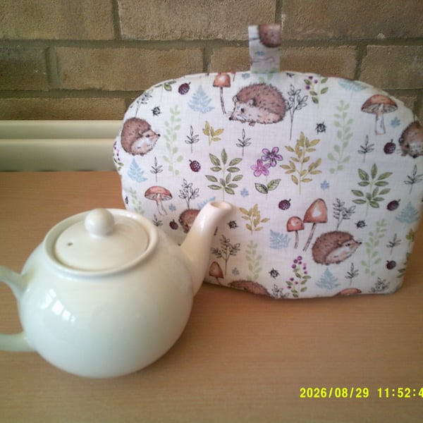 Hedgehogs and Toadstools Small Teacosy