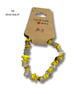 Bracelet 8 – Handmade Yellow Chip Bead Bracelet 6”