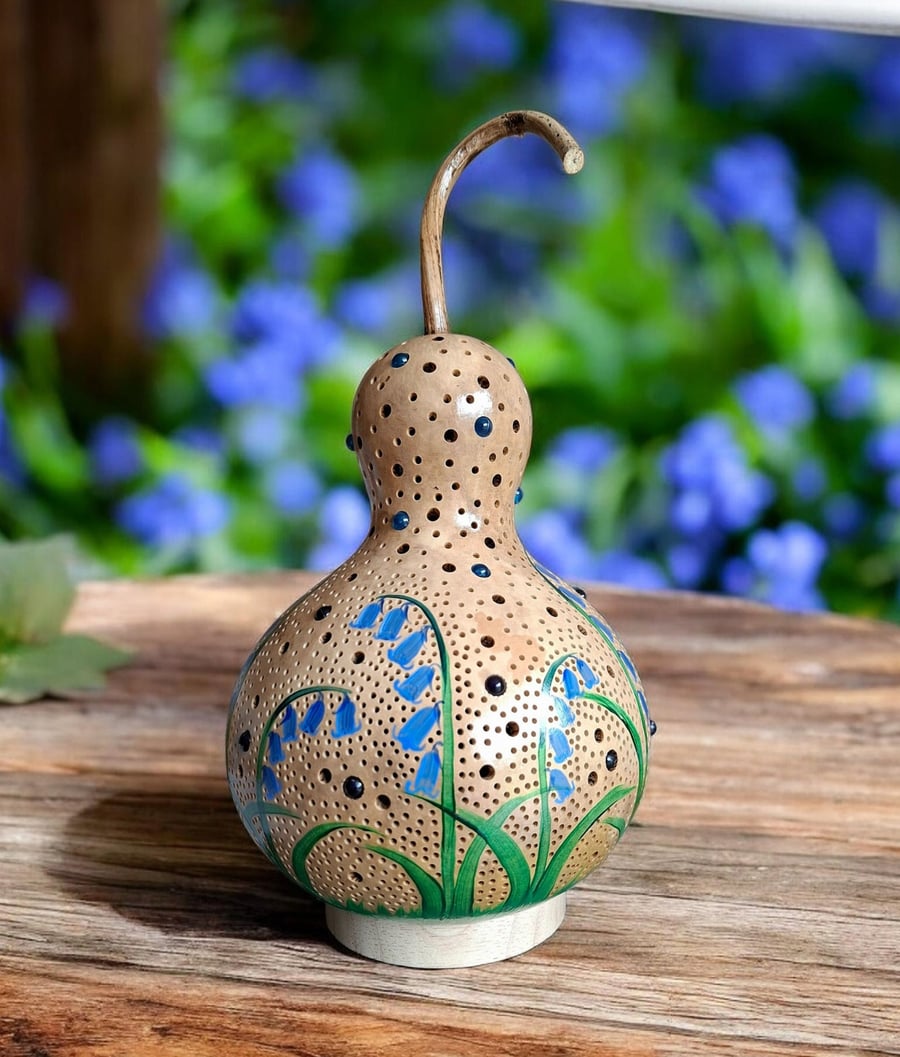 English Bluebells Gourd Lamp