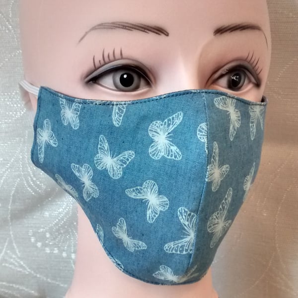 Handmade reusable adult face mask.