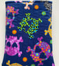 Skull Print Fabric Quilted Book Sleeve - Paperback Size - Image 2