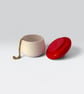 Red and White Toadstool Mushroom Shaped Trinket Pot - Whimsical Jewellery Box - Image 7