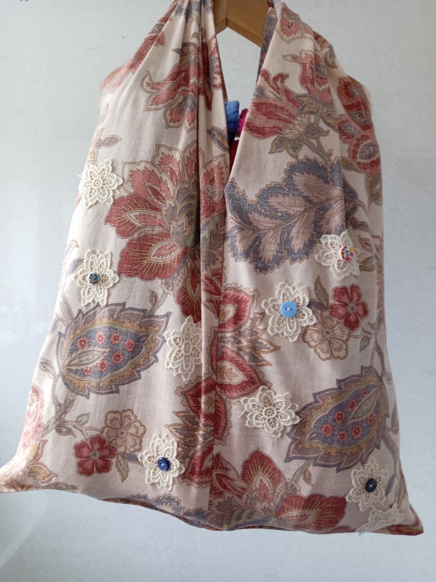 Pretty Practical Large Boho Hobo Style Beach Bag Set